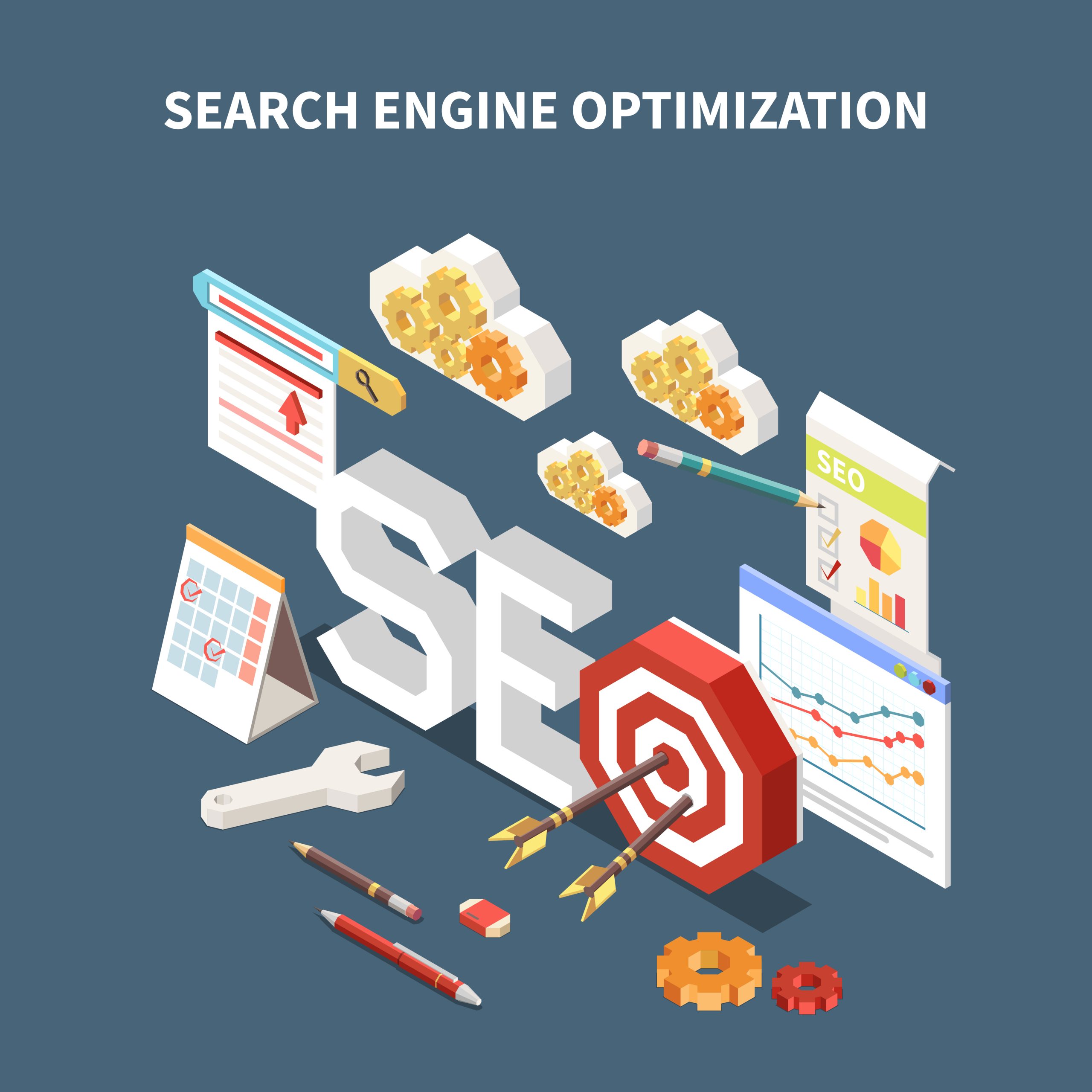 Isometric isolated web SEO composition with search engine optimization headline and different elements in the air vector illustration SSUCv3H4sIAAAAAAACA02RwU7DMAyGX8XKuWIgbjsiDQQS2gTcEAc38VqzNK7idAOmvjvOGIhTbP9/HPvL0bWo7N3y6DjGSUvGwpLc8qpxFLhIZoxueTk3TguWSUnNa5nHQp2pp/y3yeux1t3S3UzKiVQXt5wweXJ2fWpNWLfv5Iu6ufm1vpDvk0TpPv9Mj6yeYsREMpn1rXHYUfKf9WV7OlMkPA3yatLuUCgP56n2HEh+QpwC19DtxWM0/bpObRvKUKtdxrFnn3lPueaB1Fvg7lUGKpk9sEq0JQMcqIXn1Rq8DKMoVz5w4NKDEmbfA6XOlgUZCw/8deIHPWGItYopQODtljKlAjb5YKcCJyi9qZxhb0Akw3/8F7Ay9thGgtXm+dTjiVKgXO89bO5gK3kweo0rH5Wha84wf3rpwotBH8uEcdGev8I8srN/nef5G7OW5rT1AQAA